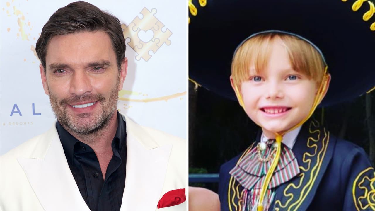 Julián Gil presume parecido con su hijo Matías.