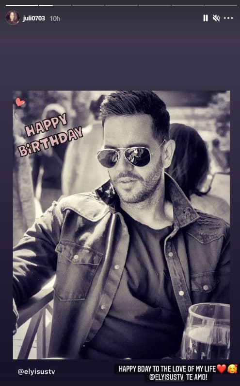 En sus 'stories' también ha contado lo mucho que significa el padre de sus hijas en su vida.