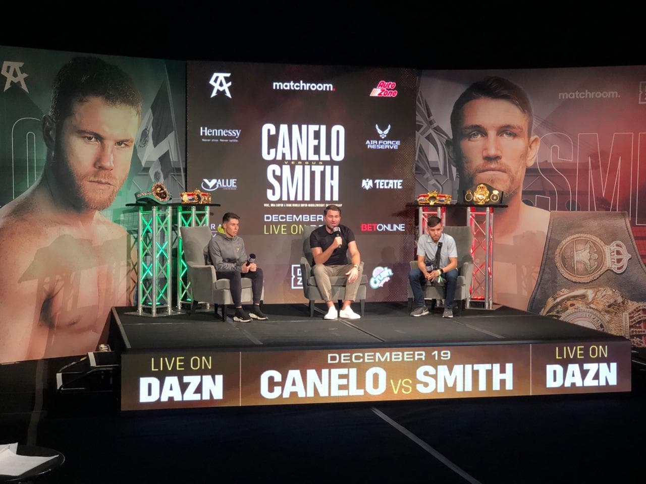 Las postales de la última conferencia previa al Canelo vs Smith | Luego de trece meses de inactividad, el mexicano tendrá una complicada prueba en las 168 libras.