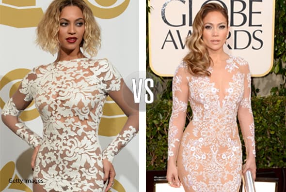 Si bien no lo hace exactamente, es evidente que a 'Queen B' le gustan los modelitos que usa 'La Diva del Bronx'. Jenni lo usó en 2013 y 'Bey' en 2014.