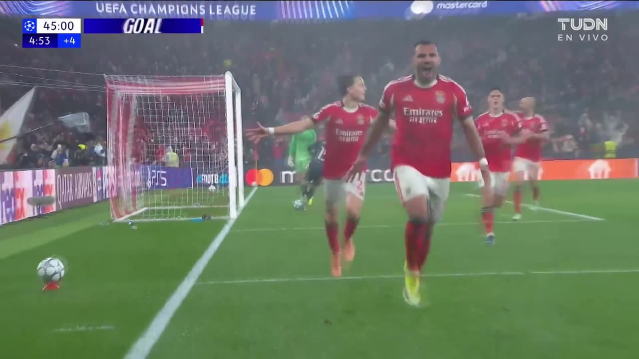 ¡Penal y gol de Benfica! Real Madrid está perdiendo en Lisboa
