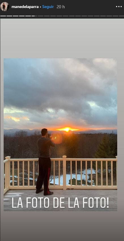 Mane también captó hermosos atardeceres con su cámara fotográfica.