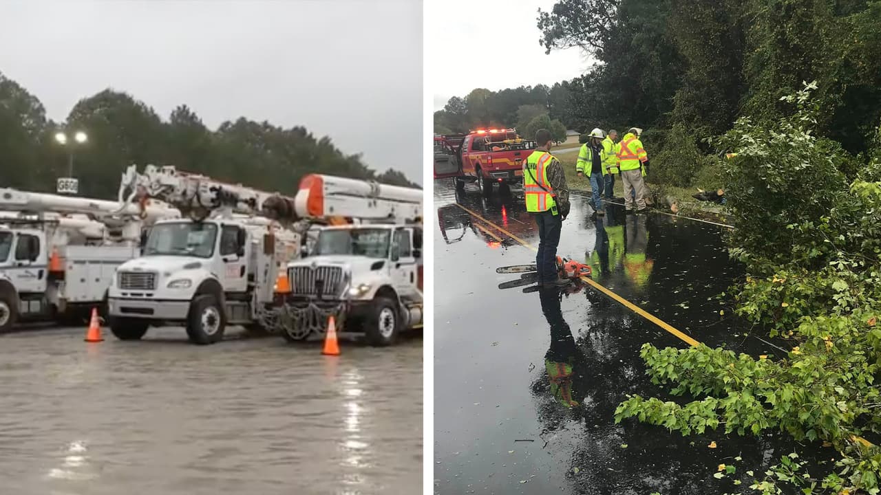 Más de 310,000 hogares siguen sin luz tras el paso de Ian por Carolina del Norte