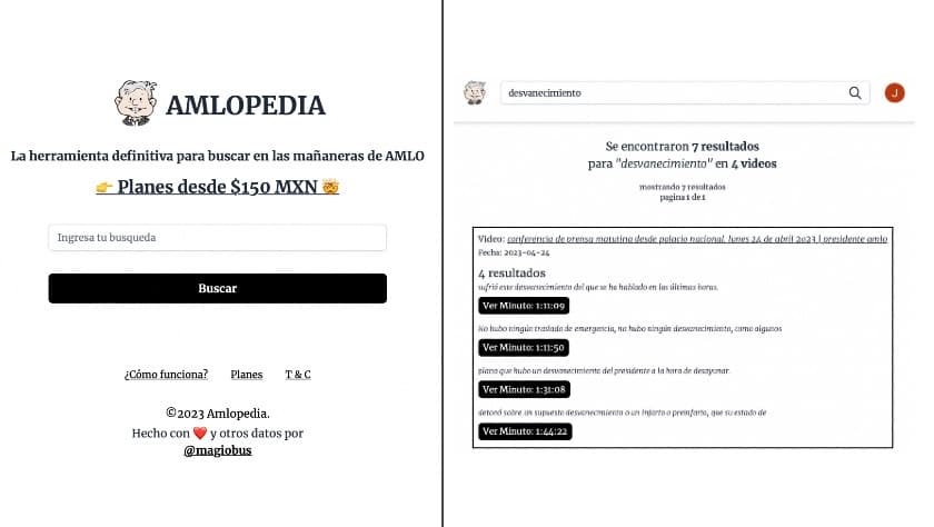 AMLOpedia: el nuevo buscador para navegar en las intrincadas mañaneras del presidente mexicano