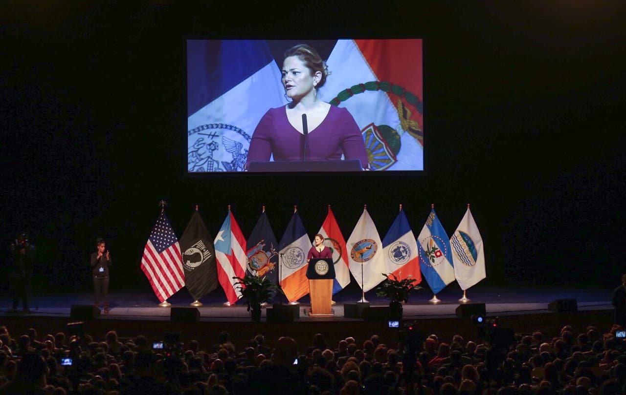 Este jueves, la presidenta del Concejo Municipal de Nueva York, Melissa Mark Viverito dio su último mensaje de situación de la ciudad en el Kings Theatre, en Brooklyn.