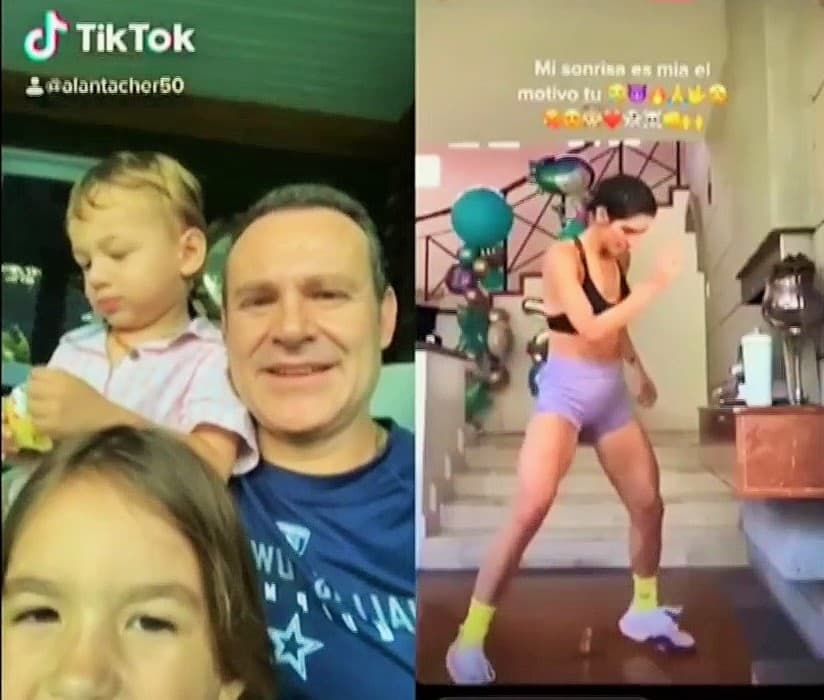 A pesar de no ser millennial se unió a la ola de este video viral. Michelle y Liam lo acompañaron en esta aventura.