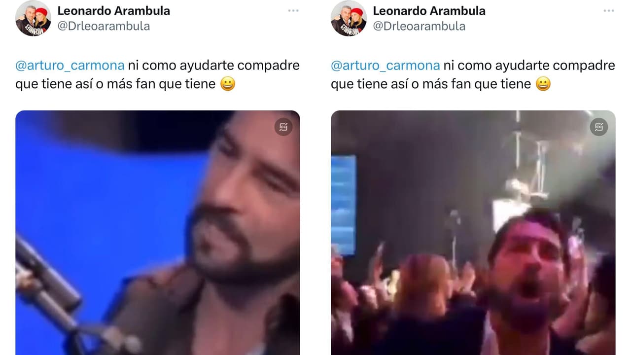 Leonardo Arámbula, hermano de Aracely Arámbula, así cuestionó a Arturo Carmona a quien evidenció criticando a la actriz y luego asistiendo a un concierto de Luis Miguel, ex de la artista.