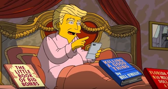 Los tragicómicos 100 primeros días de Trump, según Los Simpsons