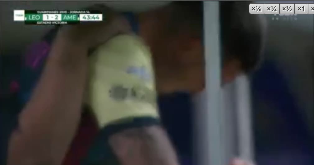 Nicolás Benedetti abandonó el partido frente al León en llanto gracias a una nueva lesión del colombiano.