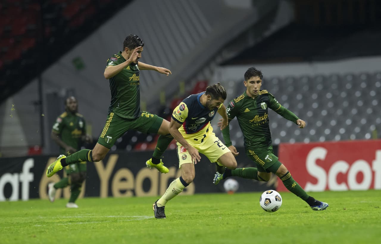 Las anotaciones de Federico Viñas y Leo Suárez, Américas vence 3-1 en casa al Portland Timbers y son el último clasificado a las semifinales de la Concacaf Liga de Campeones.
