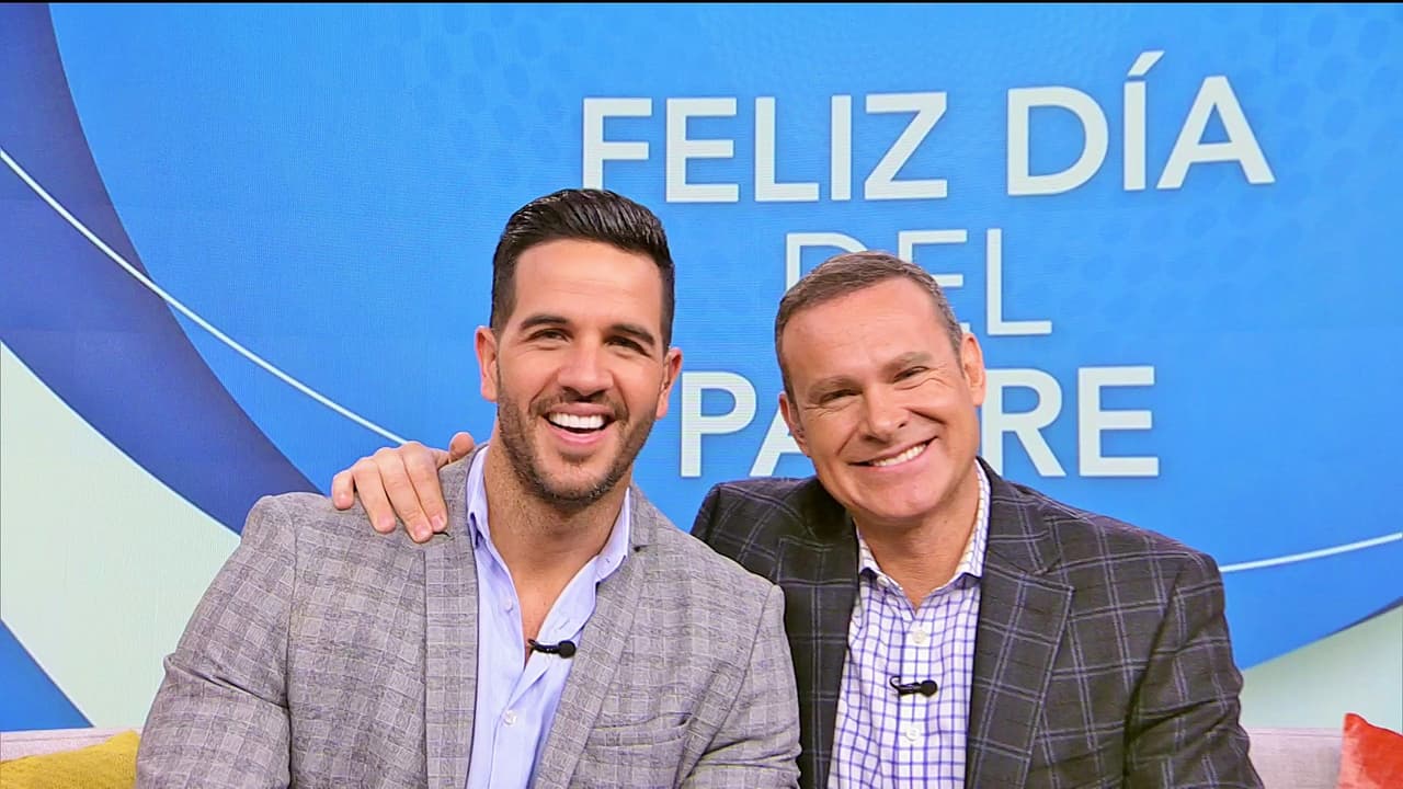 El tercer domingo de junio es un día muy especial en Latinoamérica, ya que se celebra el Día del Padre y en el show no podía pasar desapercibido, por lo que la producción preparó algunos detalles para los conductores.