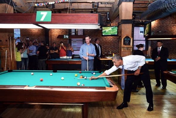 Aquí algunas imágenes de sus habilidades con el taco.