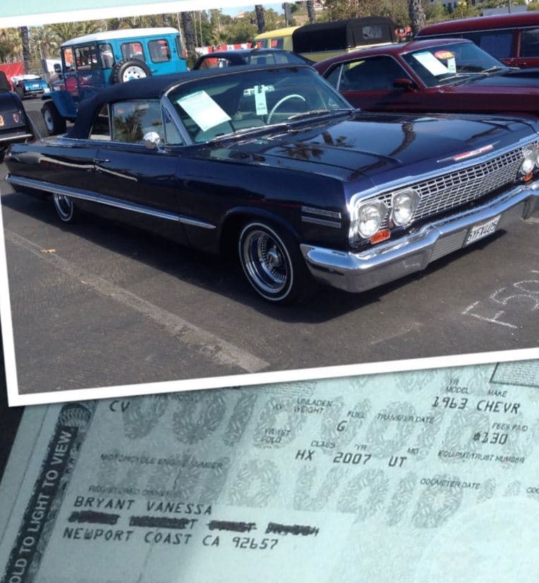 El carro, con un registro en su odómetro de 24,729 millas (39,800 km), volverá a cambiar de propietario en los próximos días tras haber sido puesto a la venta a través de la casa de subastas Goldin Auctions.