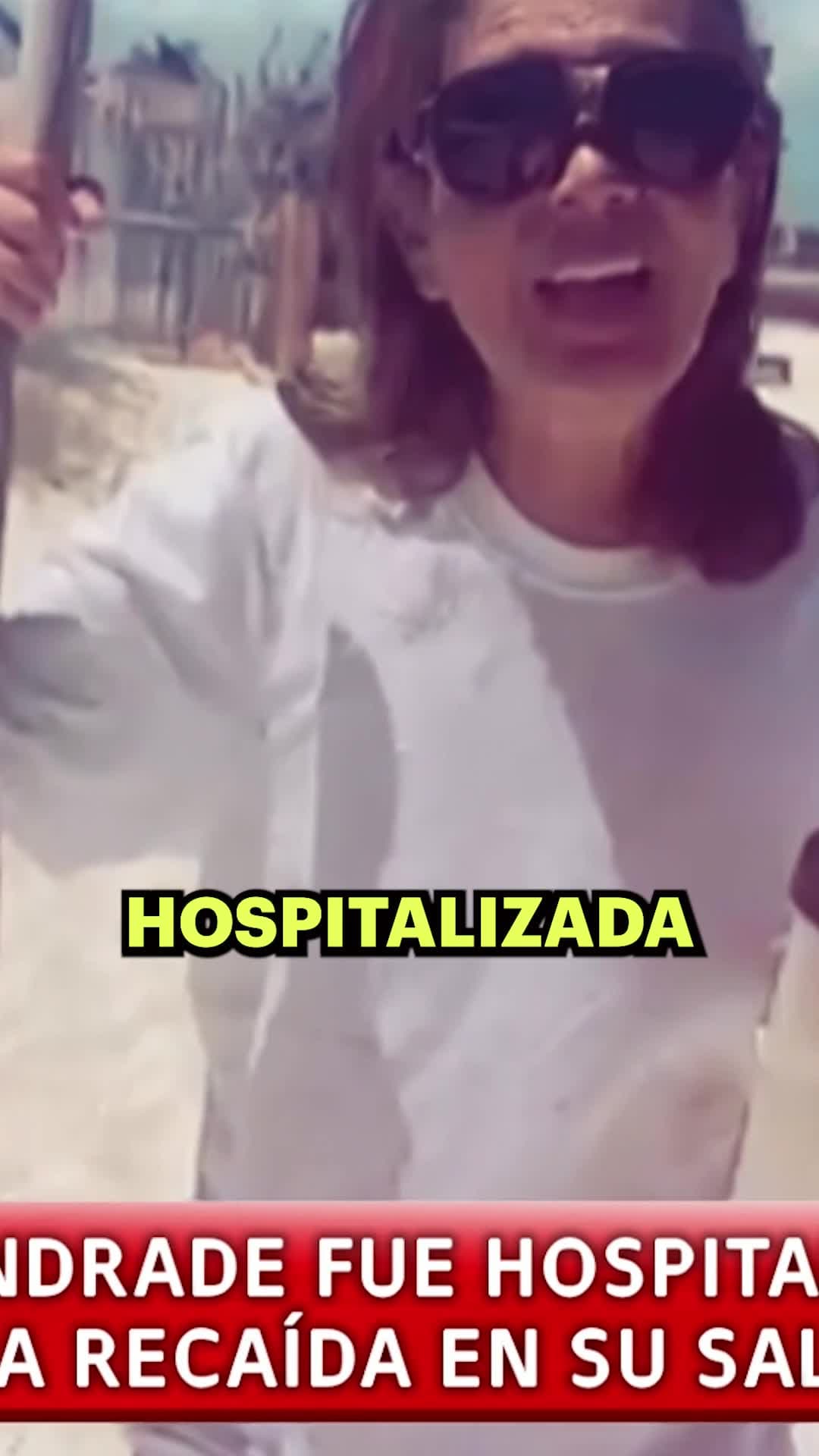 Yolanda Andrade fue hospitalizada tras una recaída en su salud