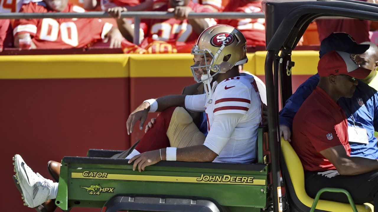 Jimmy Garoppolo podría perderse el resto de la temporada.