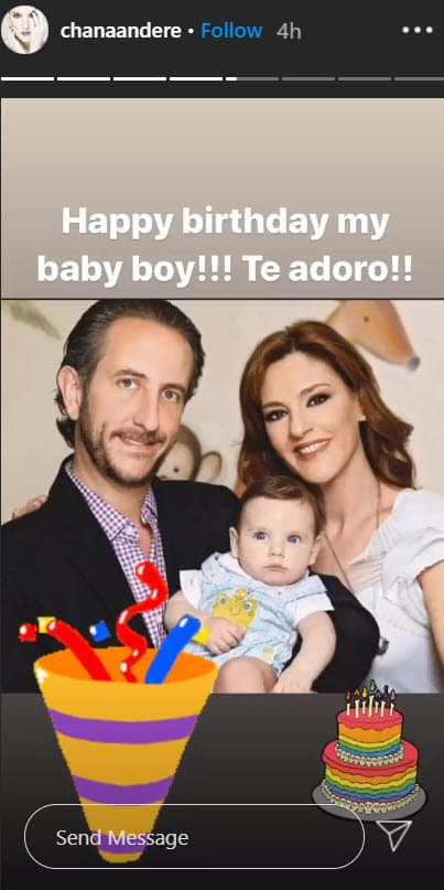 Más tarde compartió una fotografía donde aparece con su esposo y su hijo en brazos: "Happy birthday my baby boy! ¡Te adoro! 6 años".
<br>