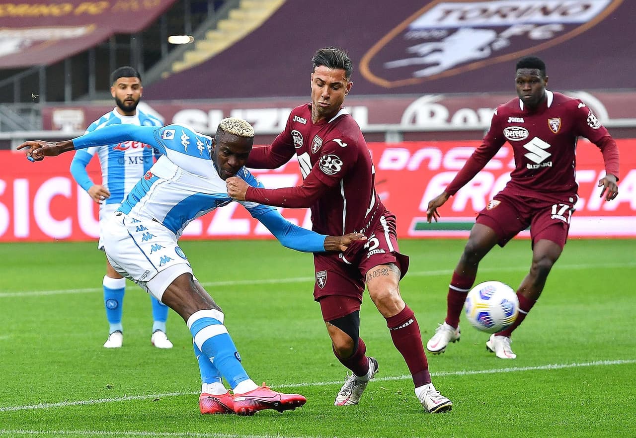 Napoli se impuso ante Torino 2-0 durante la fecha 33 en la Serie A. Bakayoko anotó golazo al minuto 11, seguido de Osimhen al minuto 13. Torino se quedó con diez hombres tras doble amarilla para Mandragora. El mexicano Hirving Lozano entró al minuto 58 al campo.