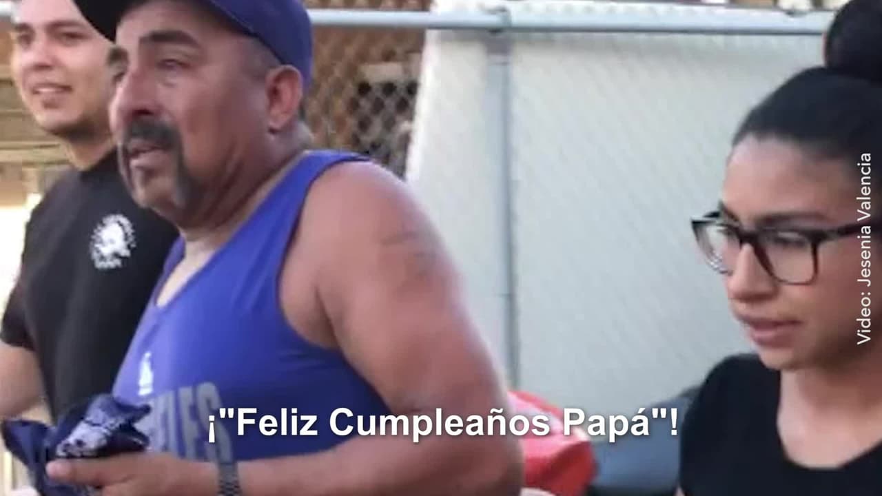 Así reacciona padre hispano al recibir el regalo de su vida en Los Ángeles
