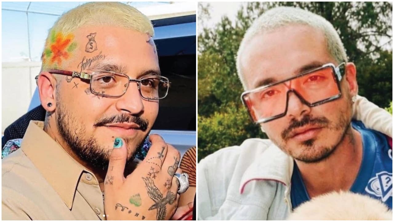 El colombiano compartió una foto de Nodal y una suya: 
<b>"Encuentra las diferencias"</b> es el texto que acompaña la imagen y agregó un par de emoticonos de risa.
<br>