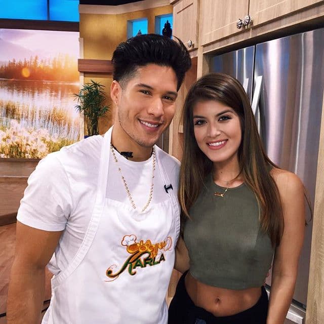 Aquí junto a uno de sus ídolos, Chino.