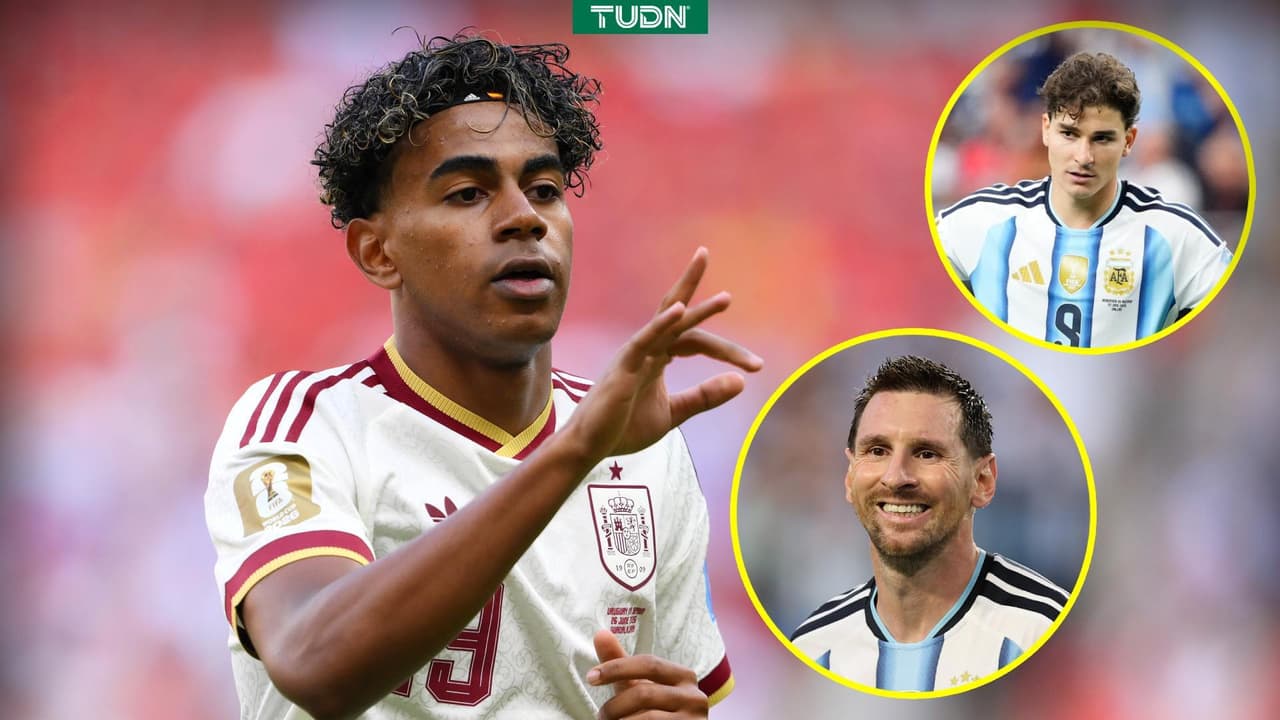Yamal aprueba a Julián Álvarez y se rinde ante Messi