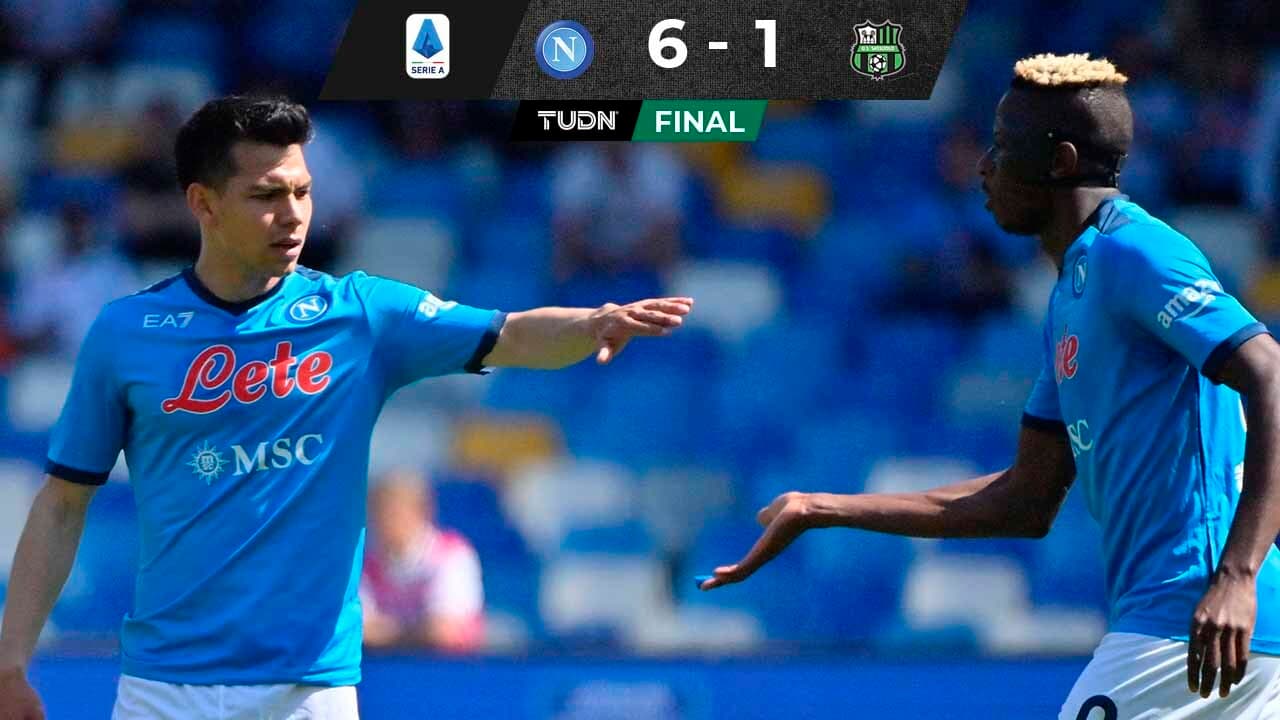 Napoli aplasta al Sassuolo con gol incluido del Chucky