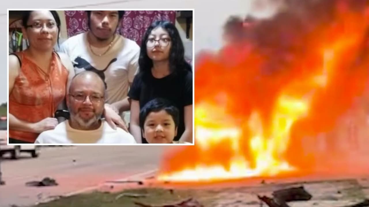 Choque y explosión: Cómo una carrera callejera provoca la muerte de una familia hispana en Texas