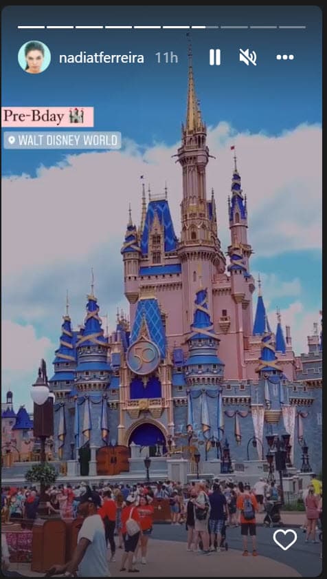 Además, se fueron a Walt Disney World: "Qué más puedo pedir", escribió etiquetando a Marc Anthony junto a un corazón.
<br>