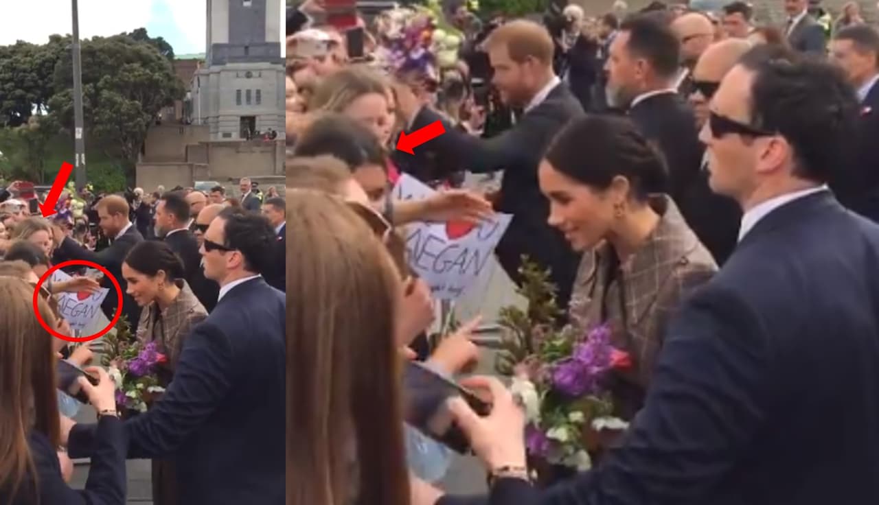Un video de Kensington Palace muestra cómo, una vez se despidió de Harry, la joven esperó pacientemente su turno para saludar, ahora sí, a Meghan Markle.