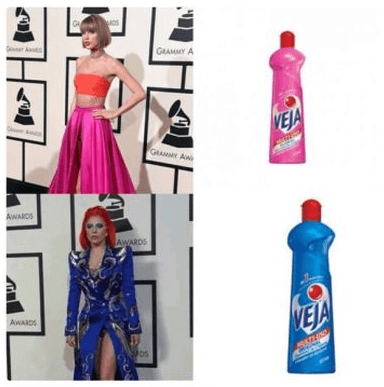 Como era de esperarse, Lady Gaga también fue parte de los coloquiales memes.