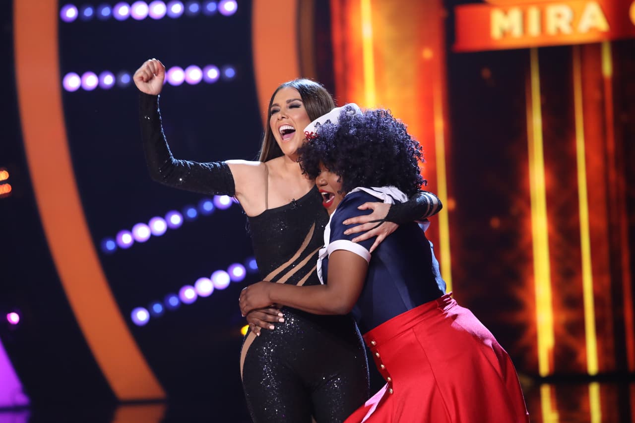 La actriz estaba feliz de que Chikybombom siguiera en la competencia, ya que ella estaba dedicada 100% al programa.