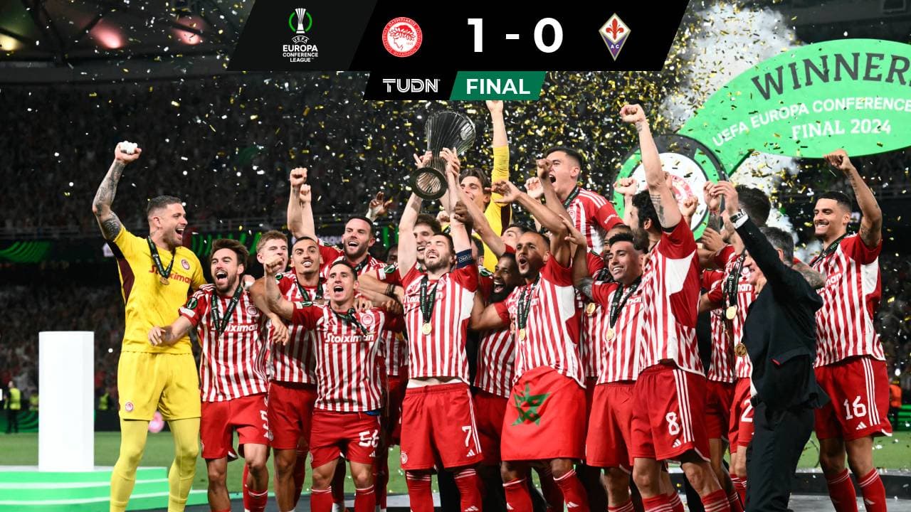 Gol agónico da el título al Olympiakos en la UEFA Conference League