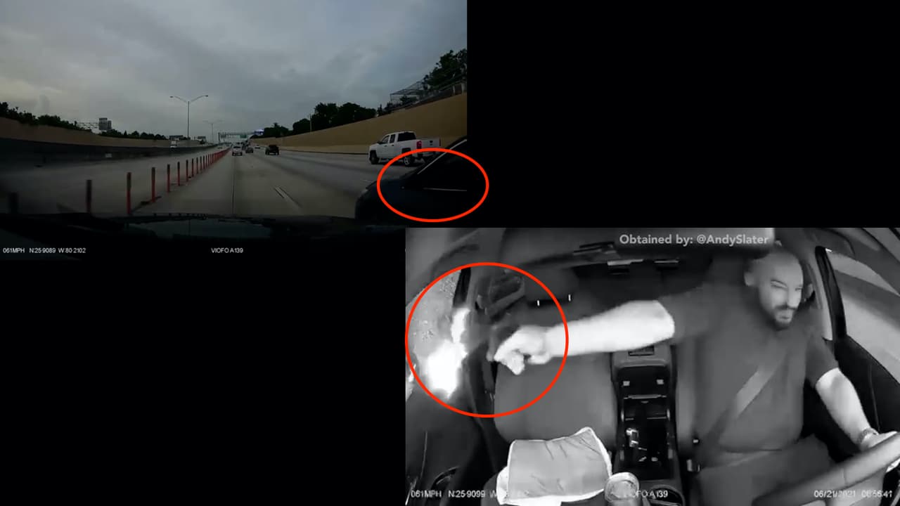 Un video de la cámara del interior de un carro captó el momento en que 
<a href="https://www.univision.com/local/miami-wltv/video-capta-momento-chofer-dispara-autopista-miami">un chofer en Miami dispara en múltiples ocasiones</a> contra otro vehículo, en un incidente de ira en la carretera ocurrido el pasado 21 de junio a las 6:56 am, en la autopista I-95 y la calle 135.