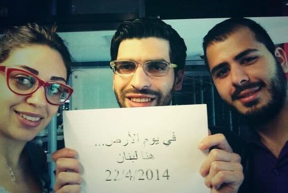 Desde Lebanon a la Nasa #GlobalSelfie @michelarached @kaskasomar. Fotos tomadas de Twitter