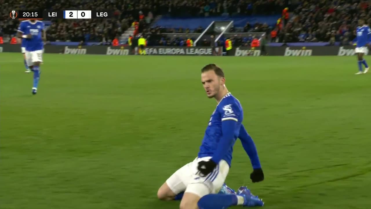 ¡De lujo! James Maddison pone el 2-0 de Leicester City