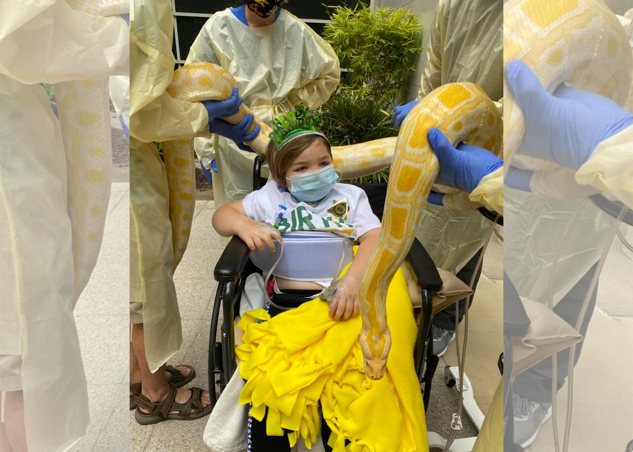 Un accidente eléctrico pudo costarle la vida, pero una semana después celebra su cumpleaños y acompañado