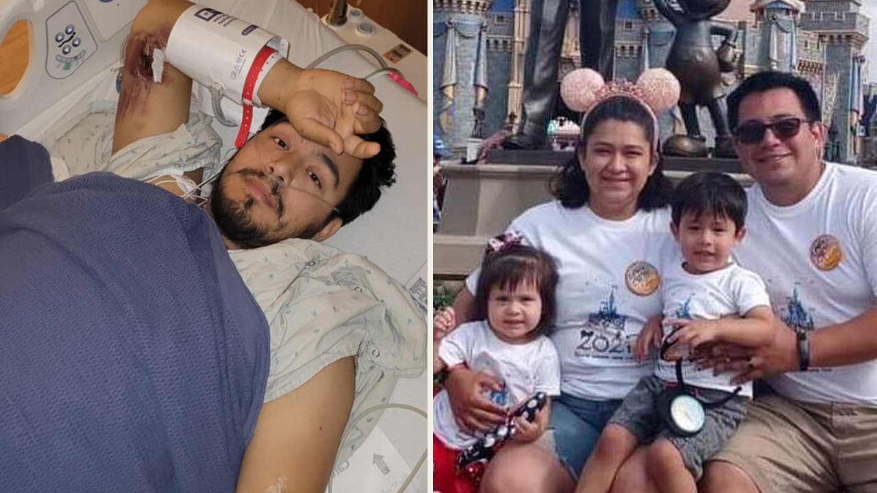Familia de hispano atropellado mientras ayudaba a un conductor varado en Houston necesita que vuelva a caminar