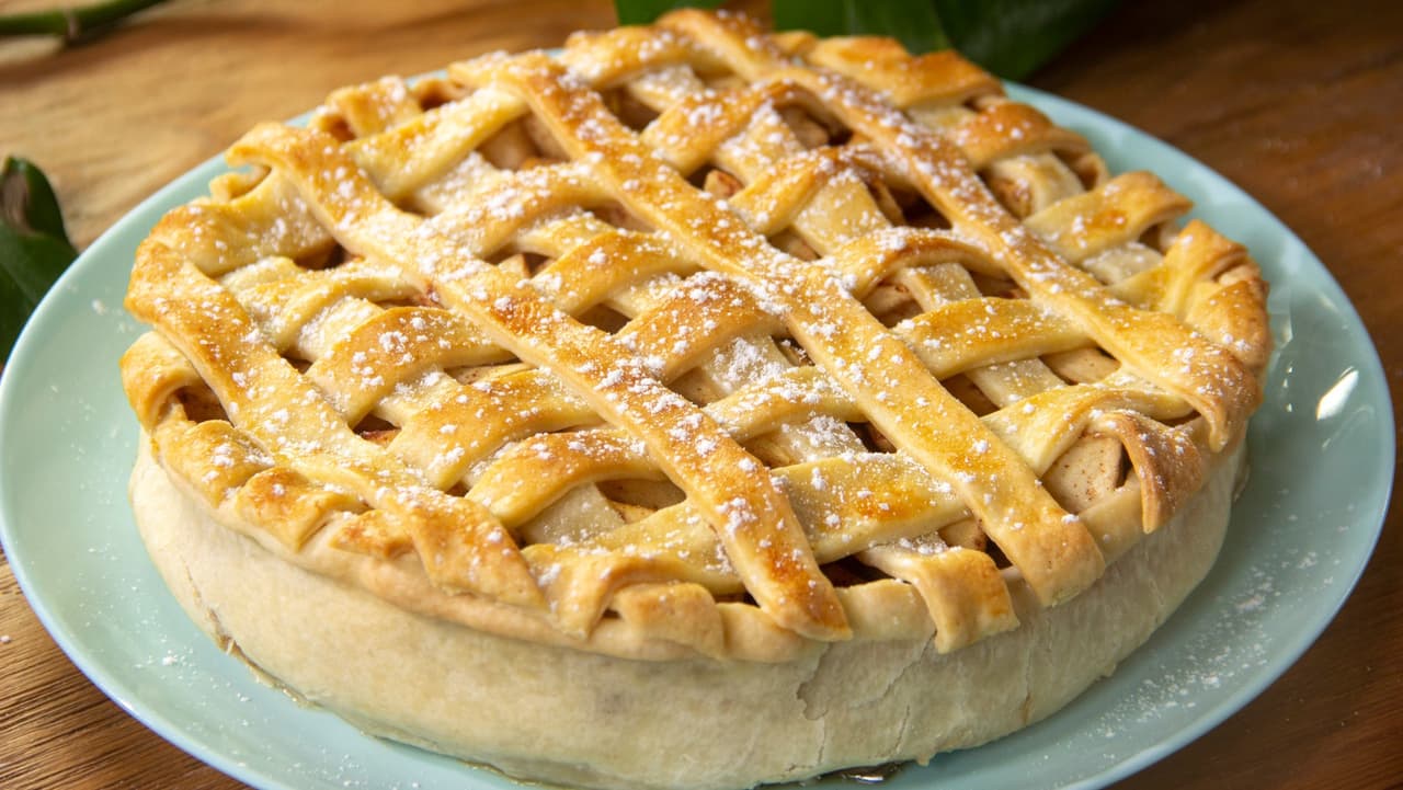 Pay de manzana y canela casero 