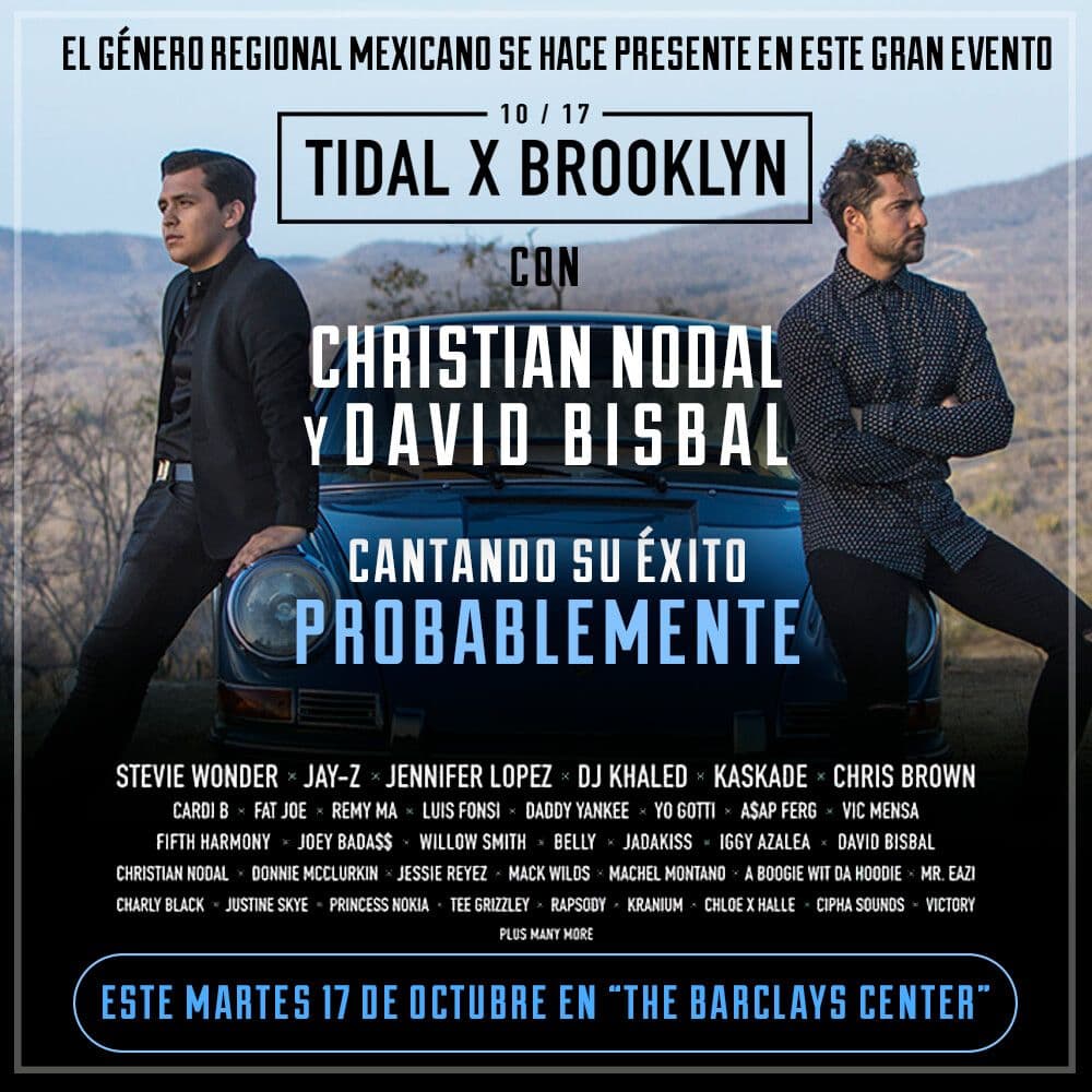 Este es el cartel donde se anunció que el género mexicano estaría presente y bien representado por el joven originario de Sonora, México.