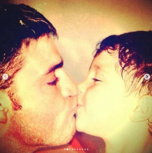 El pequeño Julián nació el 19 de septiembre de 1995, fruto de la relación que tuvo el actor con la conductora María Hilda Rivera.