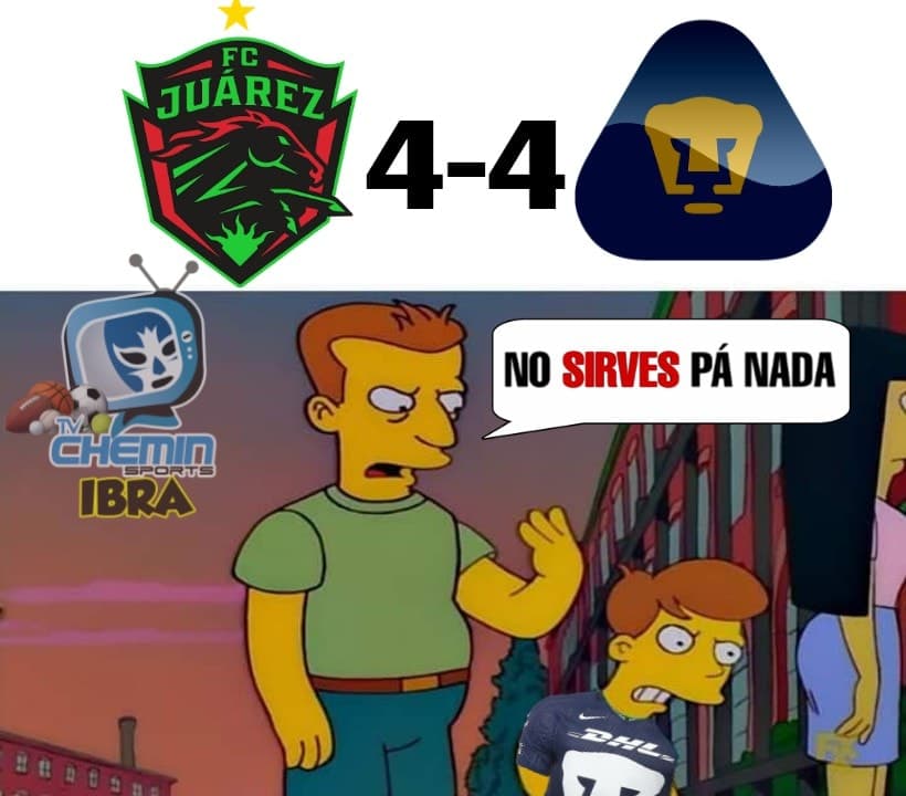 Los memes en el comienzo de la Jornada 2 del futbol mexicano están relacionados con el Juárez - Pumas.