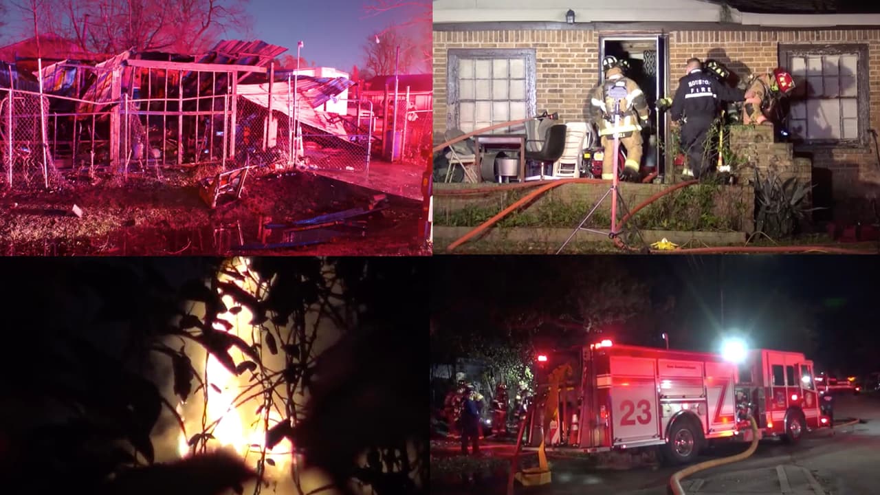 Tres incendios despiertan a vecinos en diferentes áreas de Houston