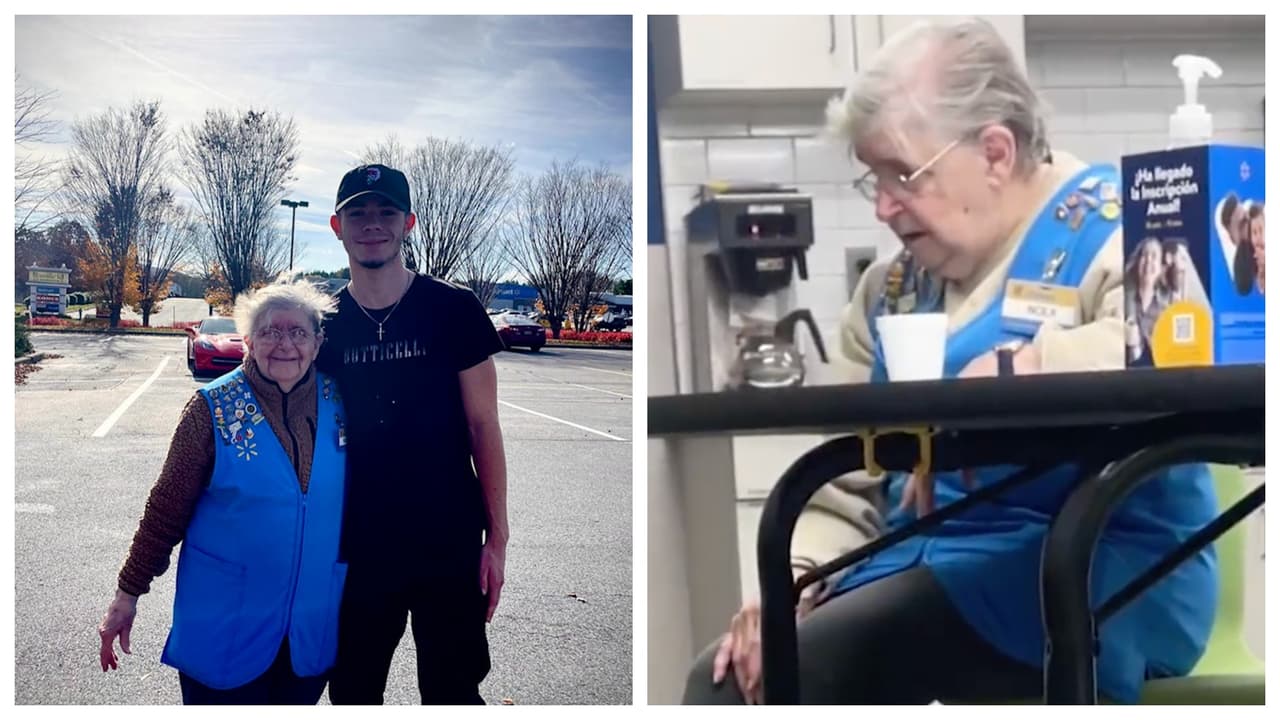 Tiktoker se conmueve al ver a mujer de 81 años trabajando en Walmart y recauda $180,000 para jubilarla