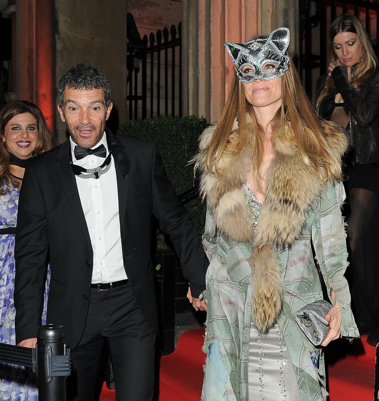 Nicole optó por uno muy coqueto de gatita.