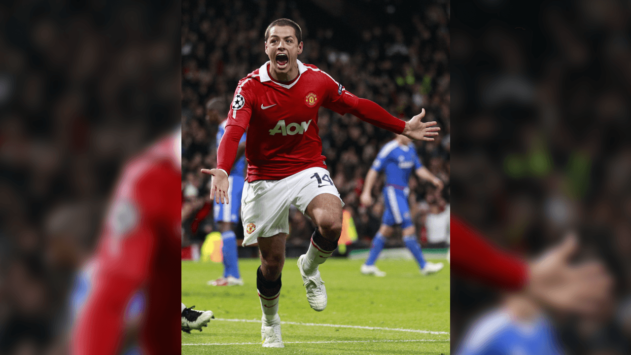 Esta es la secuencia de la anotación y el festejo de Javier Hernández.