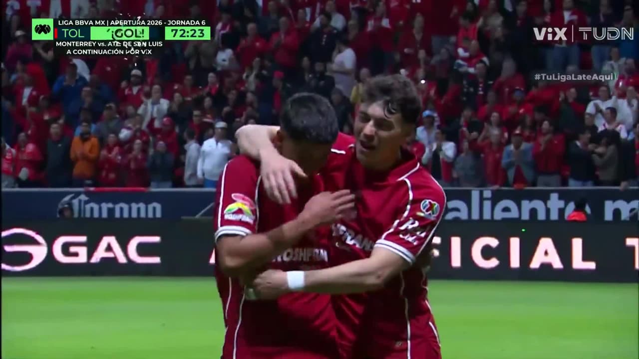 ¡Gol del Toluca! Virgen anota el tercero ante los Bravos de Juárez