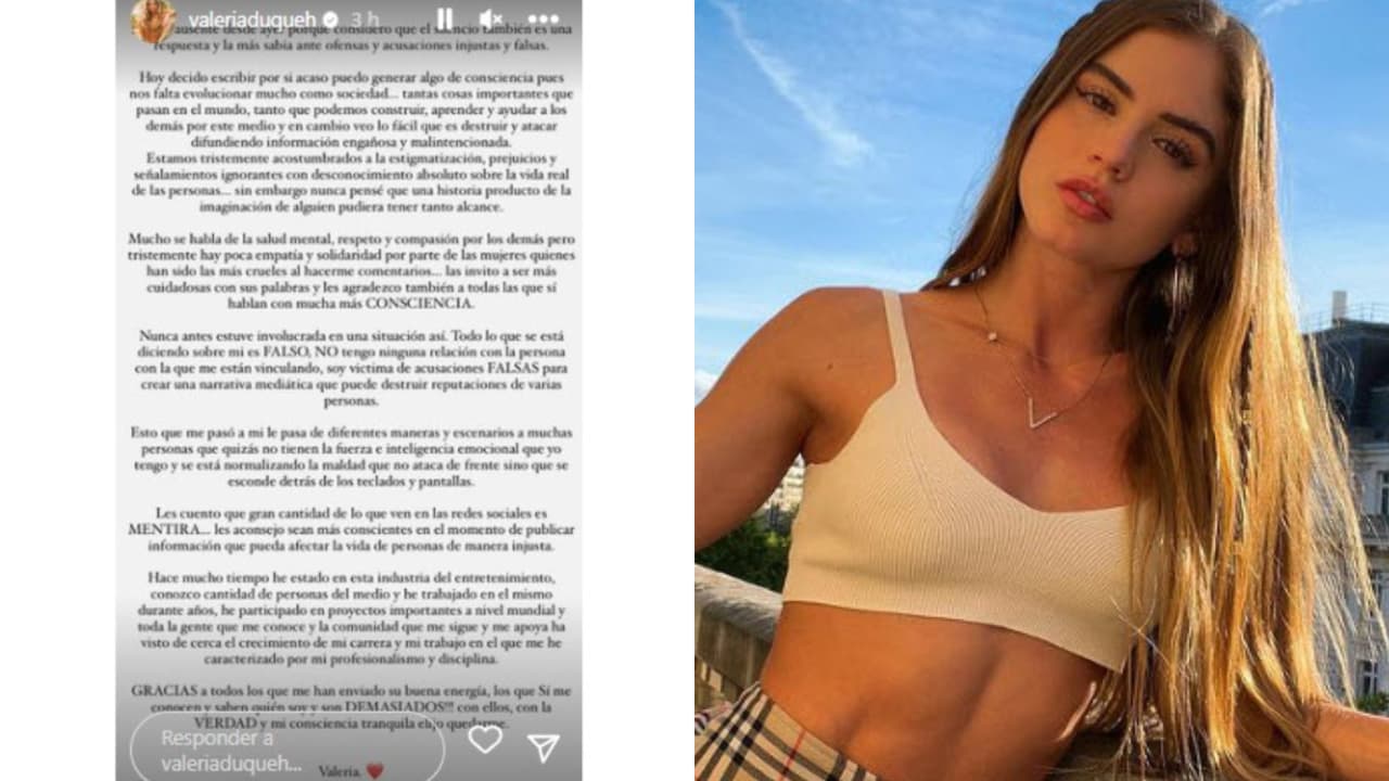 Este es el comunicado con el que Valeria Duque se defendió tras ser vinculada sentimentalmente con Rauw Alejandro ante su separación de Rosalía.