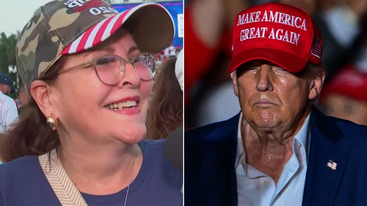 Hispanos demuestran su apoyo a Trump en Doral: “Es lo único que tenemos, él sí va a ayudar”