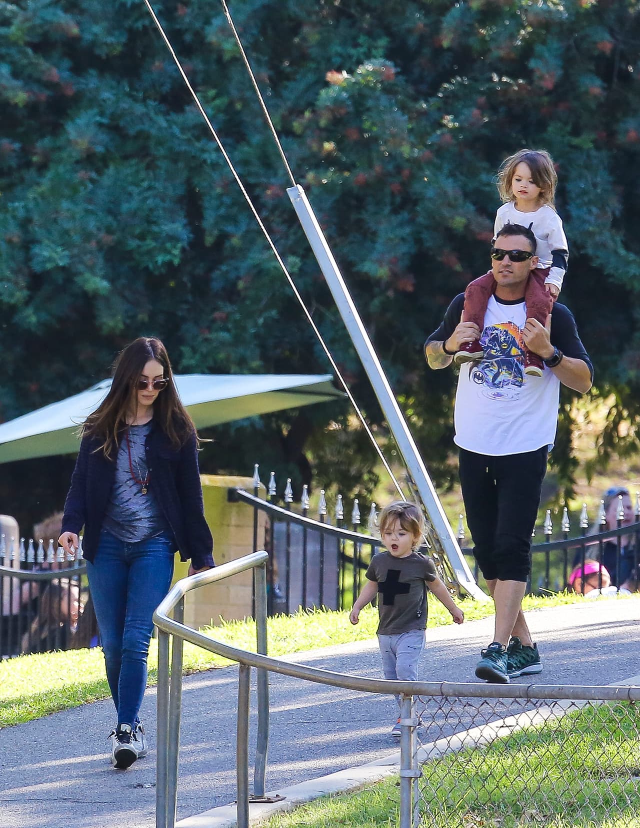 Aunque la actriz no tomaba de la mano al más grande de sus hijos, cuidaba cada paso que daba.
