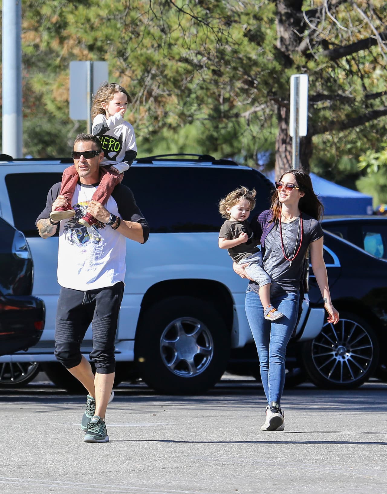 Megan Fox y Brian Austin Green pasaron un día muy feliz en familia.